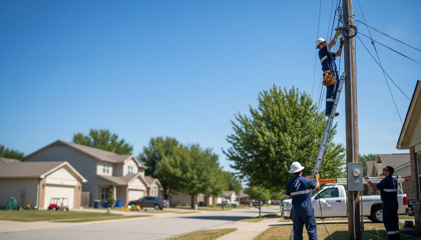 Residential electrician providing installation services in Manila, UT